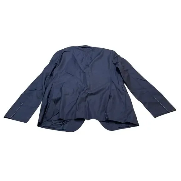 12-5 HUGO BOSS Men's Suit 100% Super 130s Wool Navy Size 44L